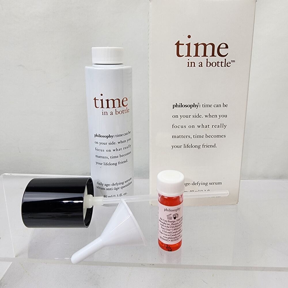Philosophy Time In A Bottle 100% In-control Serum 1.3oz Serum+ 0.093oz Activator